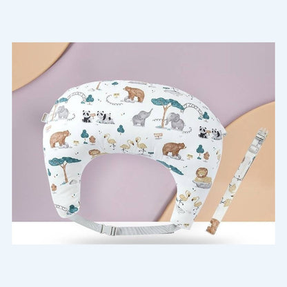 SkyCradle pillow with waist buckle and shoulder strap